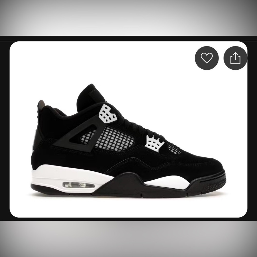 Jordan Men’s Black and White Air Retro Sneaker